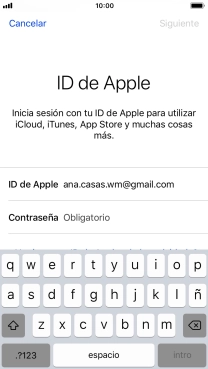 Pulsa en el campo junto a 
