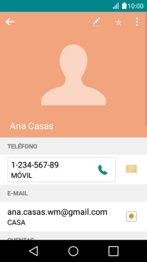 Pulsa el número de teléfono deseado.