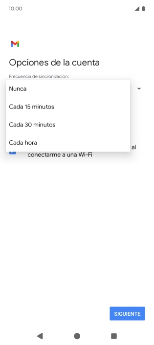 Pulsa el ajuste deseado.