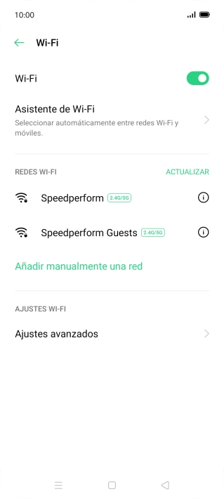 Pulsa la red wifi deseada.
