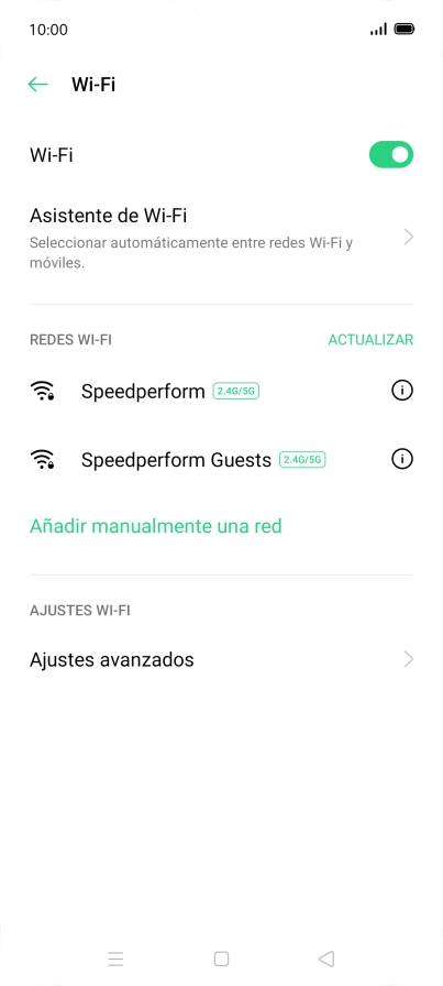 Pulsa la red wifi deseada.