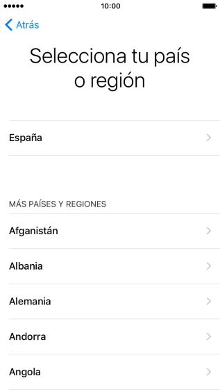 Pulsa el país o el área deseados. Pulsa el país o el área deseados.