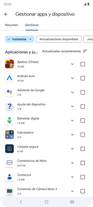 Pulsa la app deseada. Pulsa la app deseada.