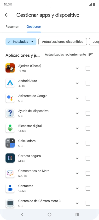 Pulsa la app deseada. Pulsa la app deseada.