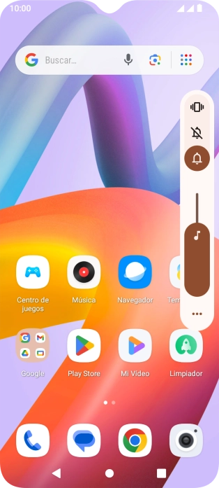 Pulsa el modo de sonido deseado para activar o desactivar el modo silencioso.