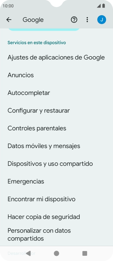 Pulsa Encontrar mi dispositivo.