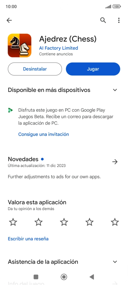 Pulsa Desinstalar.