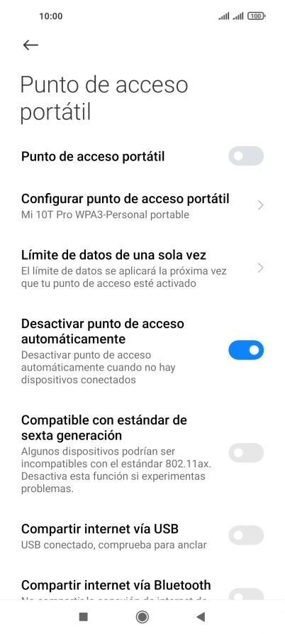 Pulsa el indicador junto a 