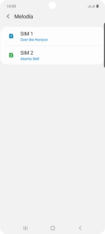 Pulsa la tarjeta SIM deseada.