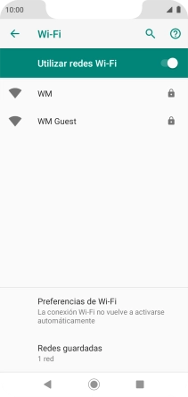 Pulsa la red wifi deseada.