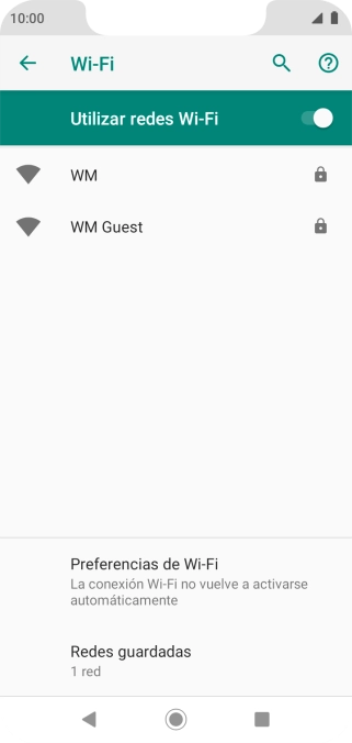 Pulsa la red wifi deseada.