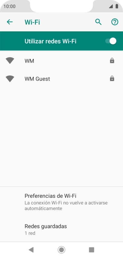 Pulsa la red wifi deseada.
