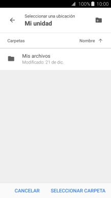 Pulsa el icono de nueva carpeta.