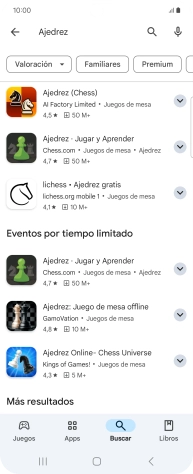 Pulsa la app deseada.