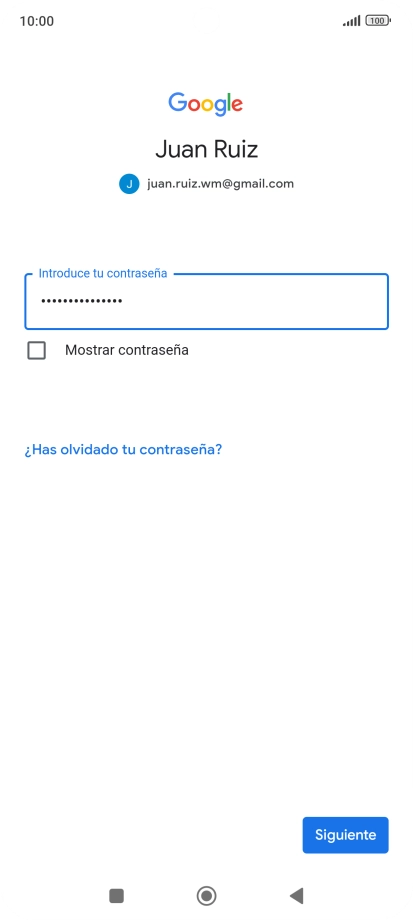Pulsa Siguiente.