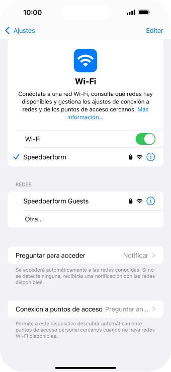 Desliza el dedo hacia arriba desde la parte inferior de la pantalla para volver a la pantalla de inicio.