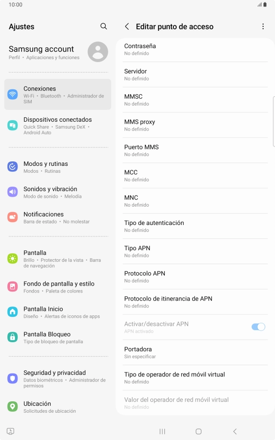 Pulsa Protocolo de itinerancia de APN.