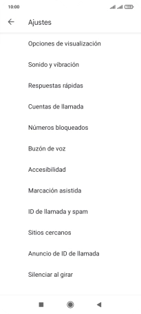 Pulsa Cuentas de llamada.
