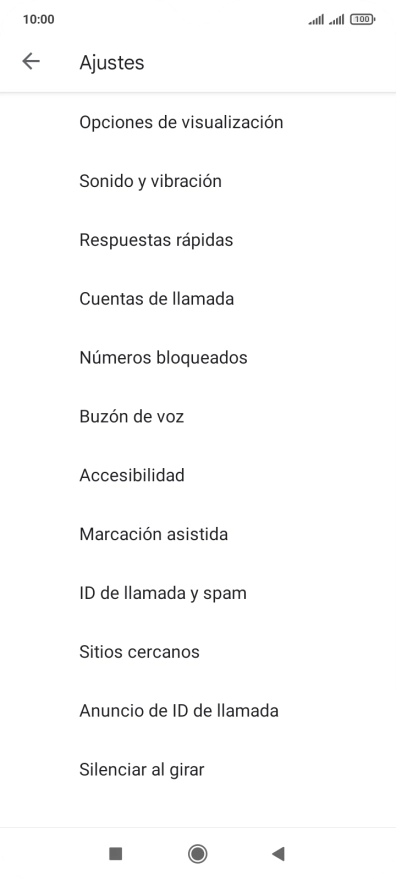 Pulsa Cuentas de llamada.