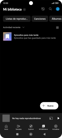 Pulsa la lista desplegable.