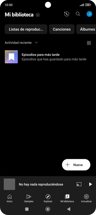 Pulsa la lista desplegable.