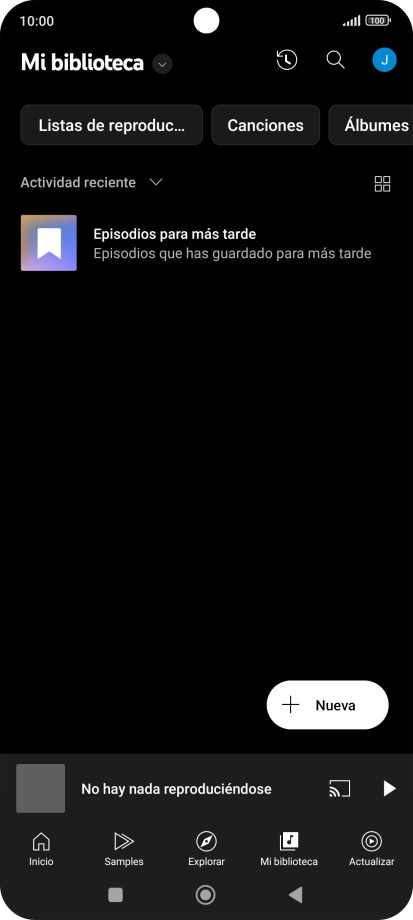 Pulsa la lista desplegable.