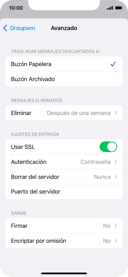 Pulsa el indicador junto a 