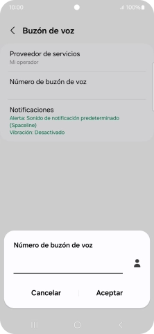 Introduce 22177 y pulsa Aceptar.