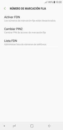 Pulsa Activar FDN.