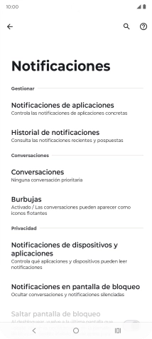 Pulsa Notificaciones de aplicaciones.