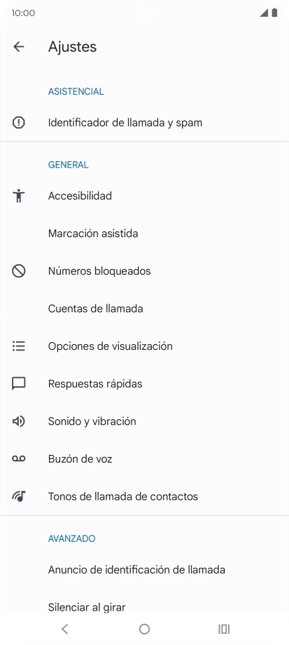 Pulsa Cuentas de llamada.