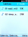 Selecciona el archivo de música deseado.