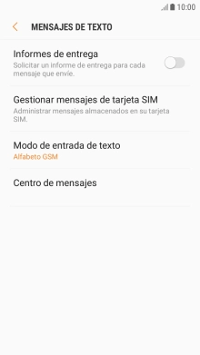 Pulsa Centro de mensajes.