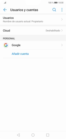 Pulsa Añadir cuenta.