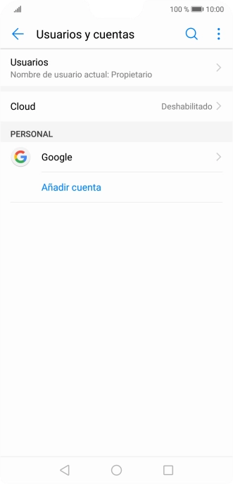 Pulsa Añadir cuenta.