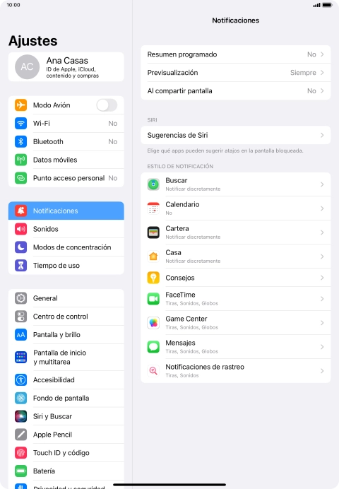 Pulsa Resumen programado. Pulsa Resumen programado.