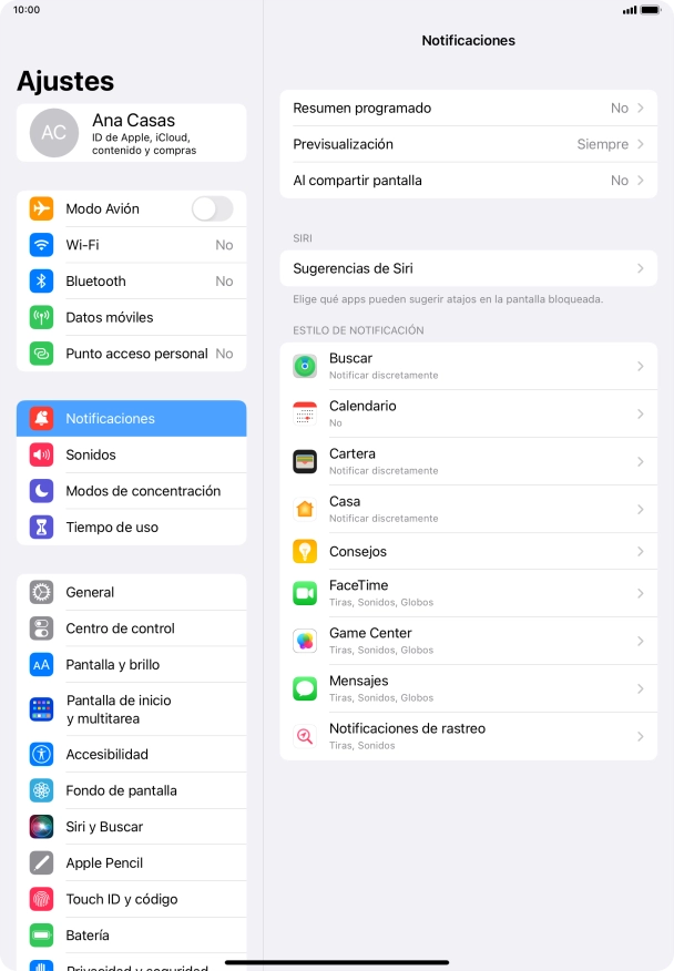 Pulsa Resumen programado. Pulsa Resumen programado.
