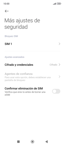 Pulsa el nombre de la tarjeta SIM.
