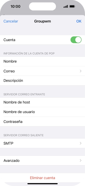 Pulsa SMTP.