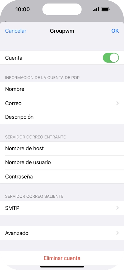 Pulsa SMTP.