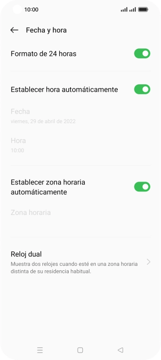 Pulsa la tecla de inicio para terminar y regresar a la pantalla de inicio.
