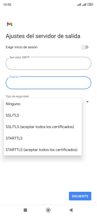 Pulsa Ninguno.