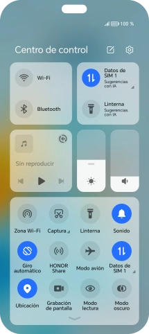Pulsa el icono de modo de sonido las veces que sean necesarias para activar o desactivar el modo silencioso.