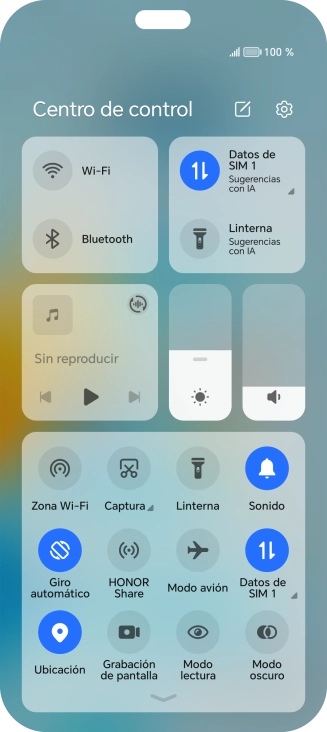 Pulsa el icono de modo de sonido las veces que sean necesarias para activar o desactivar el modo silencioso.