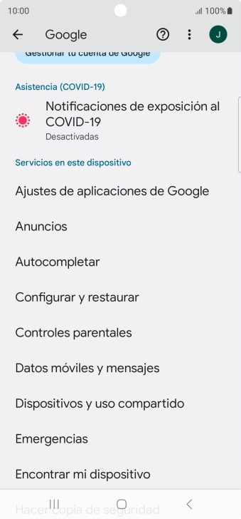 Pulsa Encontrar mi dispositivo.