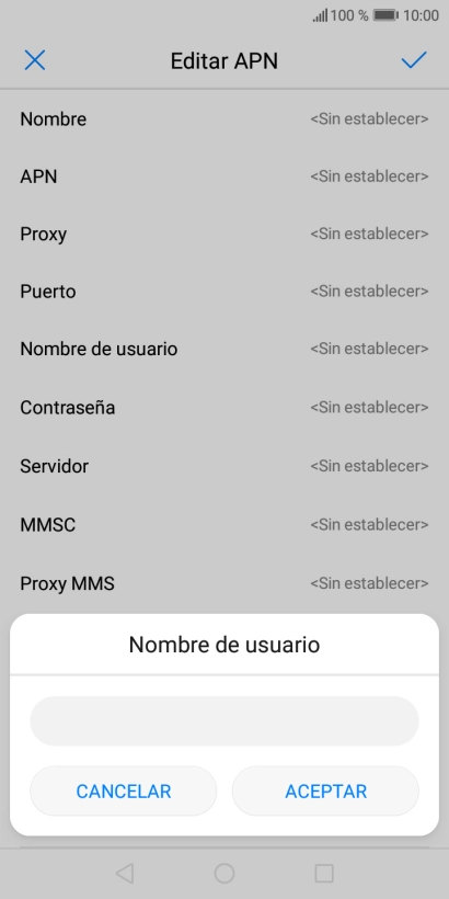Introduce wap@wap y pulsa ACEPTAR.