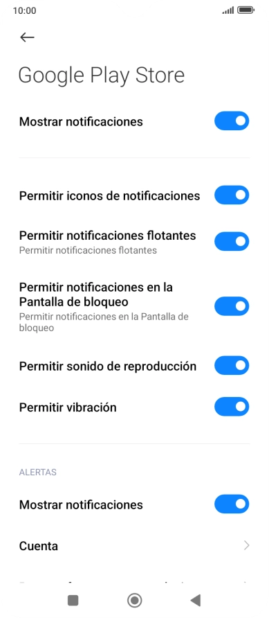 Pulsa el indicador junto a 