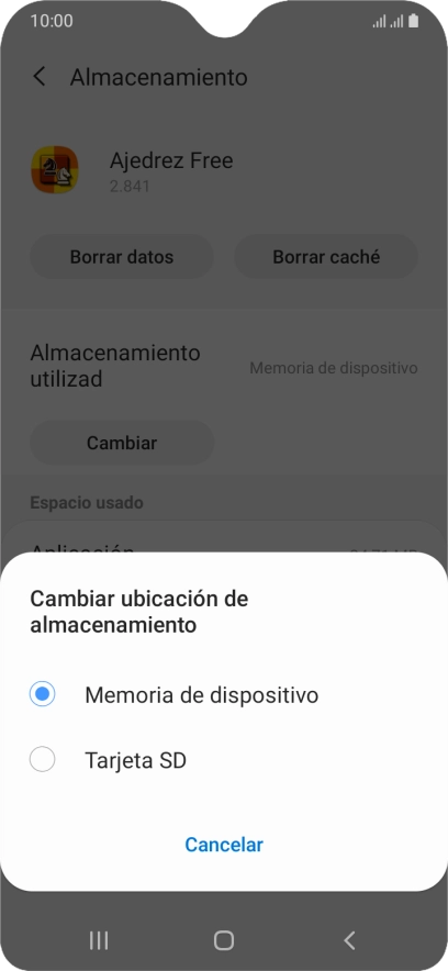 Pulsa el nombre de la tarjeta de memoria.