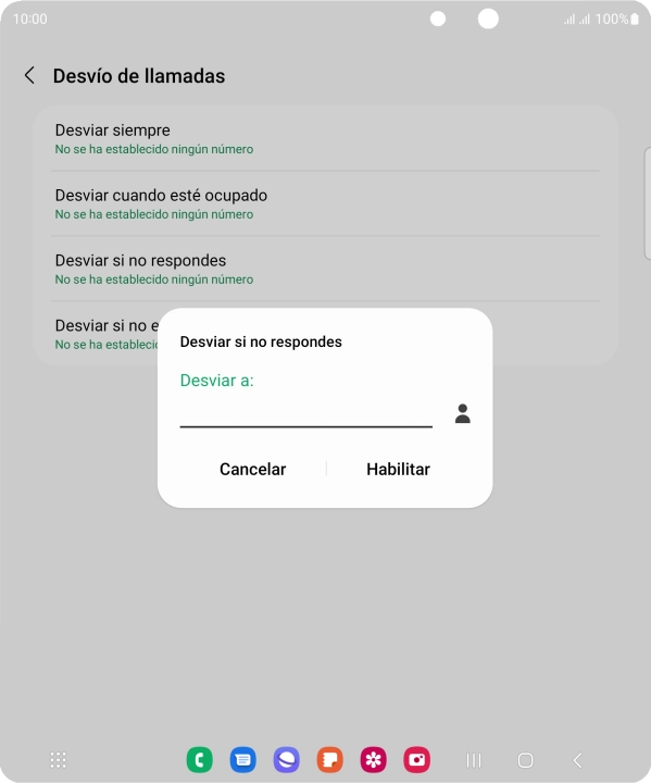 Introduce +34600132000 y pulsa Habilitar.