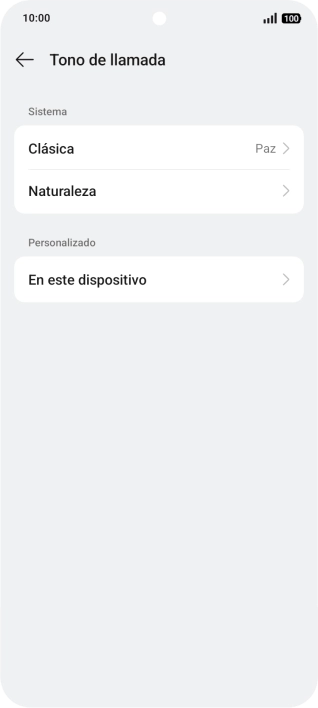 Pulsa la categoría deseada.